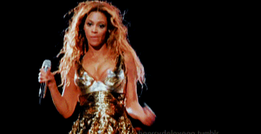 Beyonce dance move to reveal a pizza