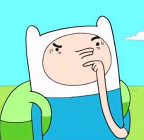 Adventure Time Finn stroking his chin