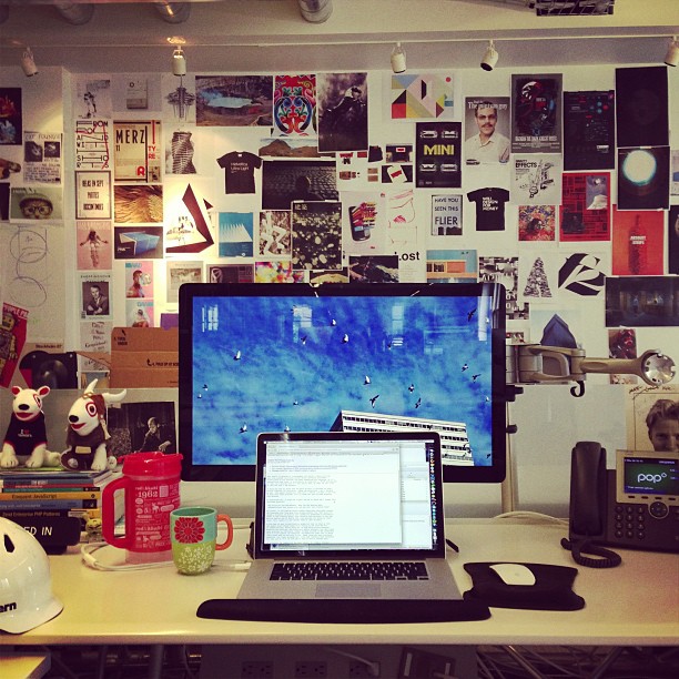 My workstation at POP Agency